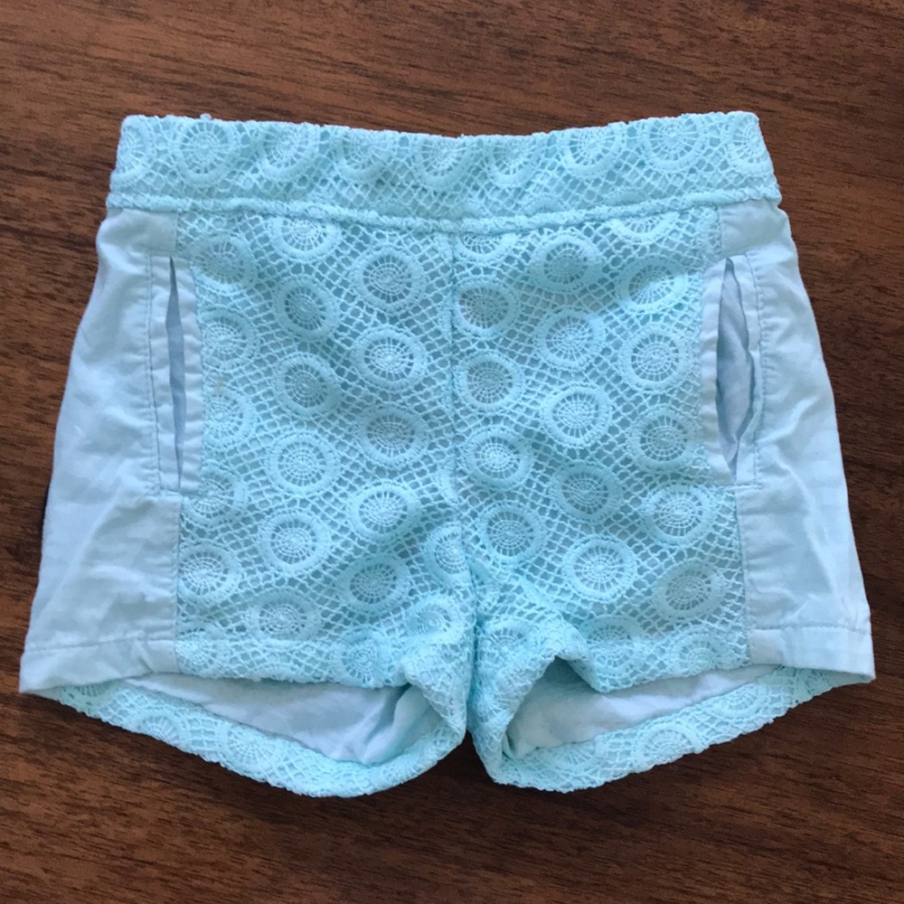 Little girls lace shorts